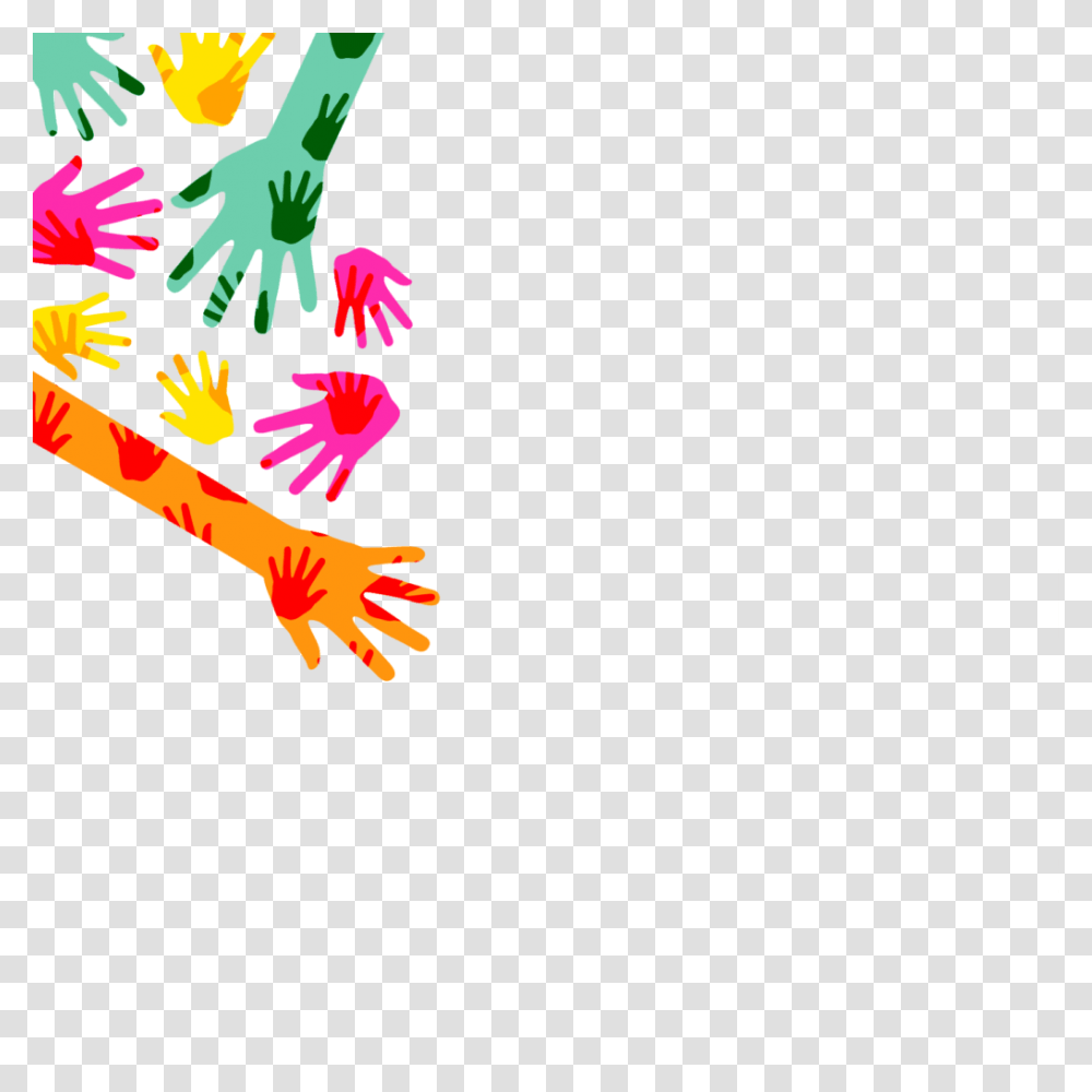 Colorful Hands Backgrounds Vector Clipart, Nature, Outdoors, Animal Transparent Png