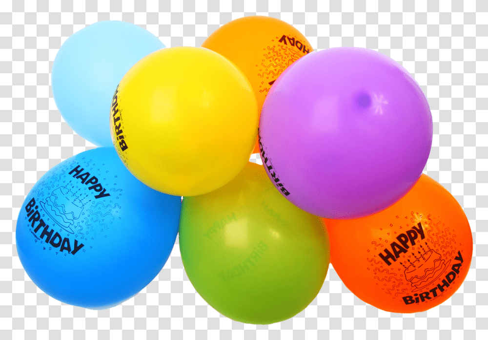 Colorful Happy Birthday Balloons Image Birthday Item Transparent Png