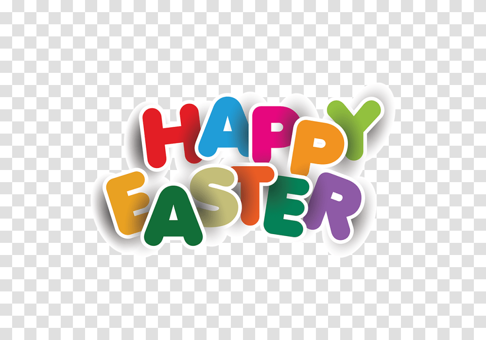 Colorful Happy Easter Typography Happy Easter Typography, Logo, Dynamite Transparent Png