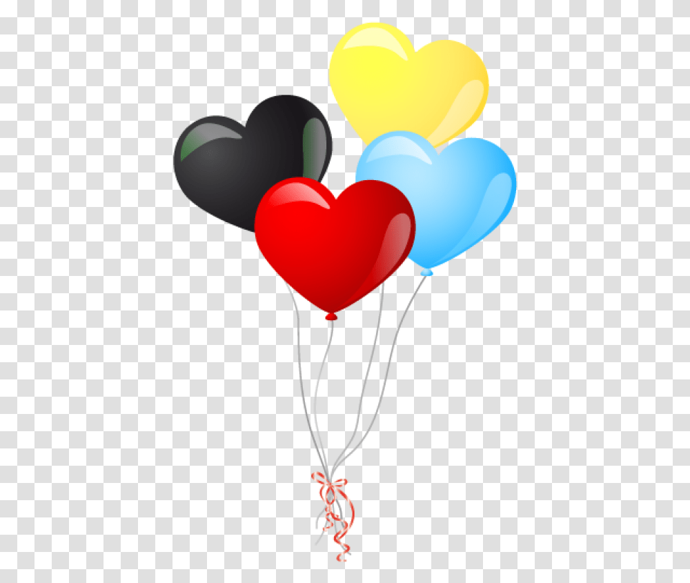 Colorful Heart Balloons Image Purepng Free Colorful Heart Balloon Transparent Png