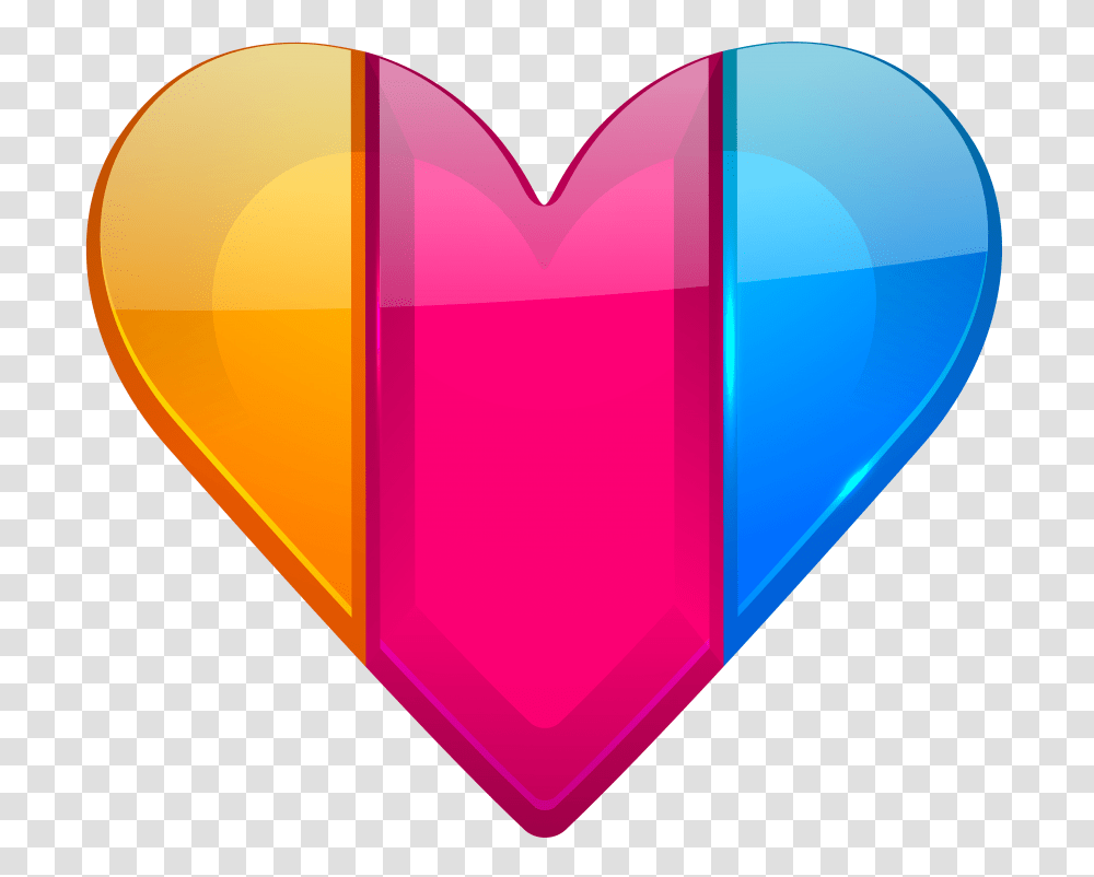 Colorful Heart, Plectrum, Balloon Transparent Png