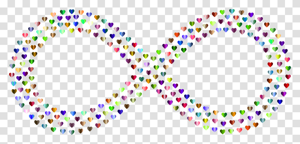 Colorful Heart With Infinity Symbol, Star Symbol, Lighting, Pattern, Number Transparent Png