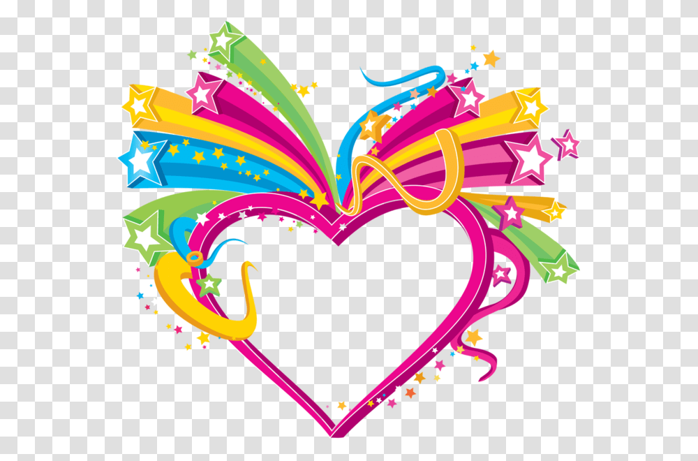 Colorful Hearts And Stars, Purple, Crowd Transparent Png