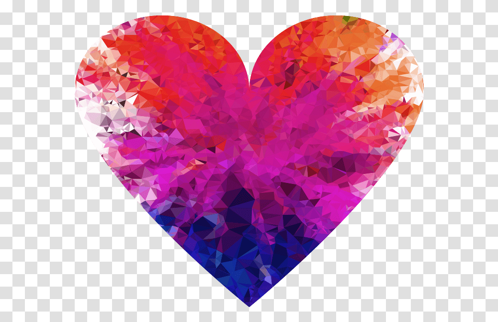 Colorful Hearts Colorful Heart No Background, Diamond, Gemstone, Jewelry, Accessories Transparent Png