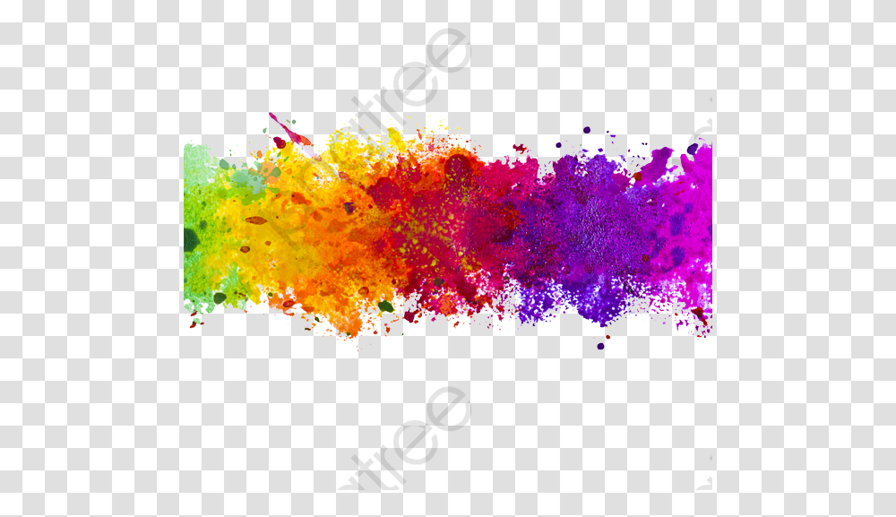 Colorful Ink Splash Colour Splash Background, Dye Transparent Png