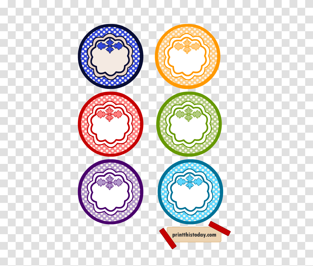 Colorful Jar And Pantry Labels Set Free Printables, Ball, Light, Sticker Transparent Png