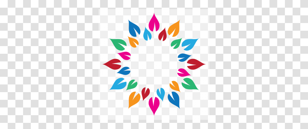 Colorful Leaves Circle Mandala Art Vector Color Mandala, Flame, Fire, Dye Transparent Png