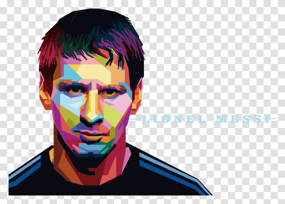 Colorful Messi National Football Barcelona Avatar Player Lionel Messi, Face, Head Transparent Png