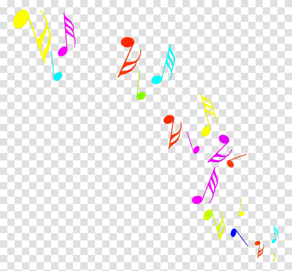 Colorful Music Clipart Colorful Music Notes, Confetti, Paper Transparent Png