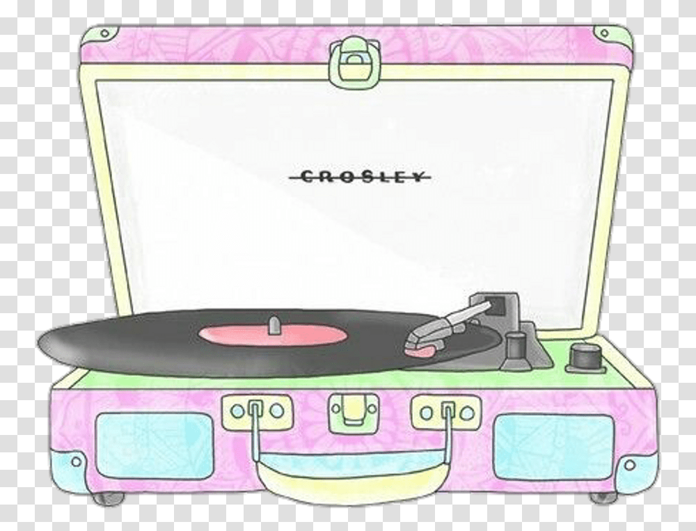 Colorful Music Edm Dj Watercolor Pastel Record Player Cartoon Record Player, Electronics, Cd Player, Tape Player, Laptop Transparent Png