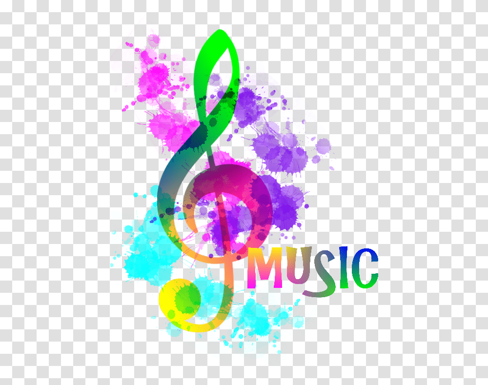 Colorful Music Symbol, Poster, Advertisement Transparent Png