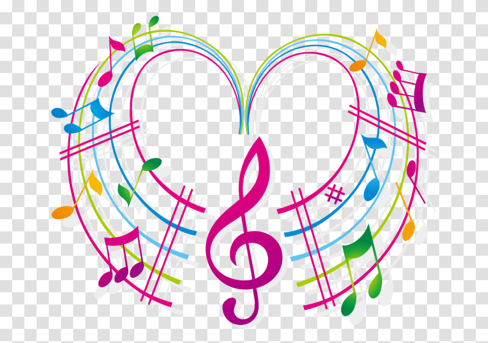 Colorful Musical Notes Clipart Colored Musical Notes Symbols, Purple, Light Transparent Png