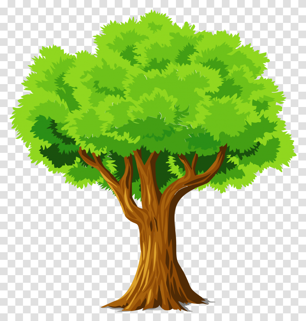 Colorful Natural Tree Vector Clipart Tree Clipart Full Tree Clipart, Plant, Bush, Vegetation, Outdoors Transparent Png