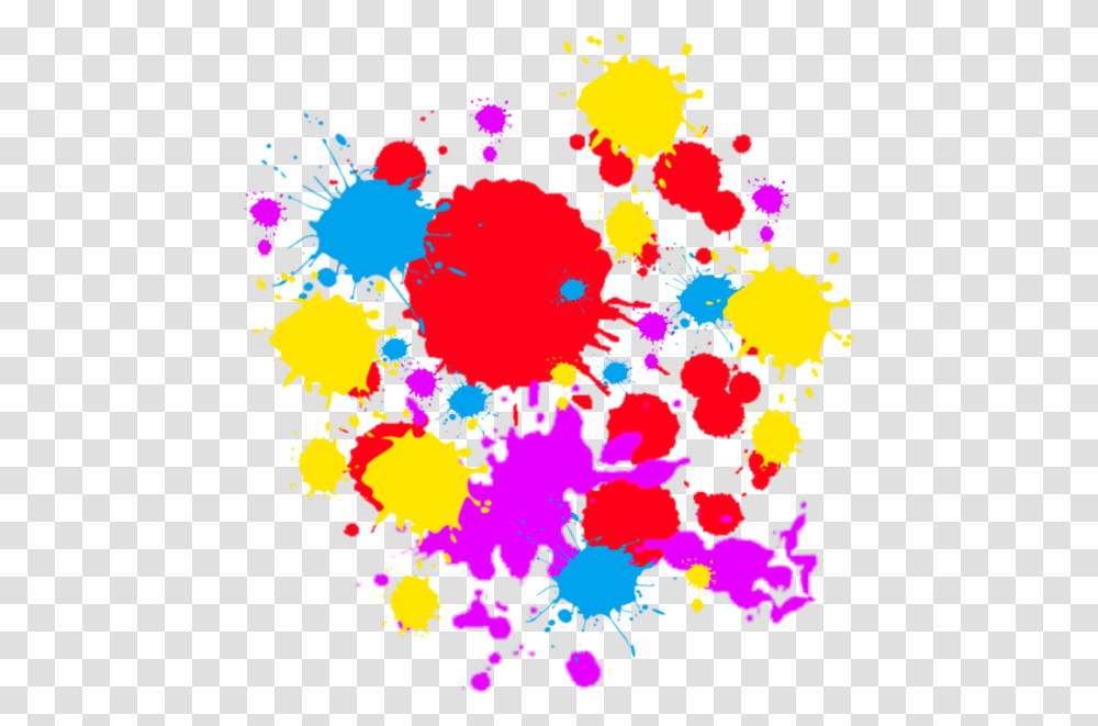 Colorful Paint Splatter, Floral Design, Pattern Transparent Png