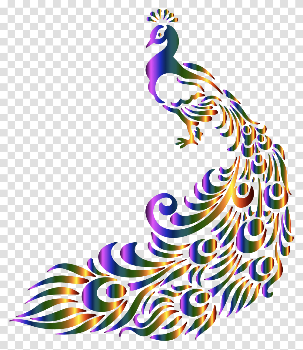Colorful Peacock Icons, Bird, Animal Transparent Png