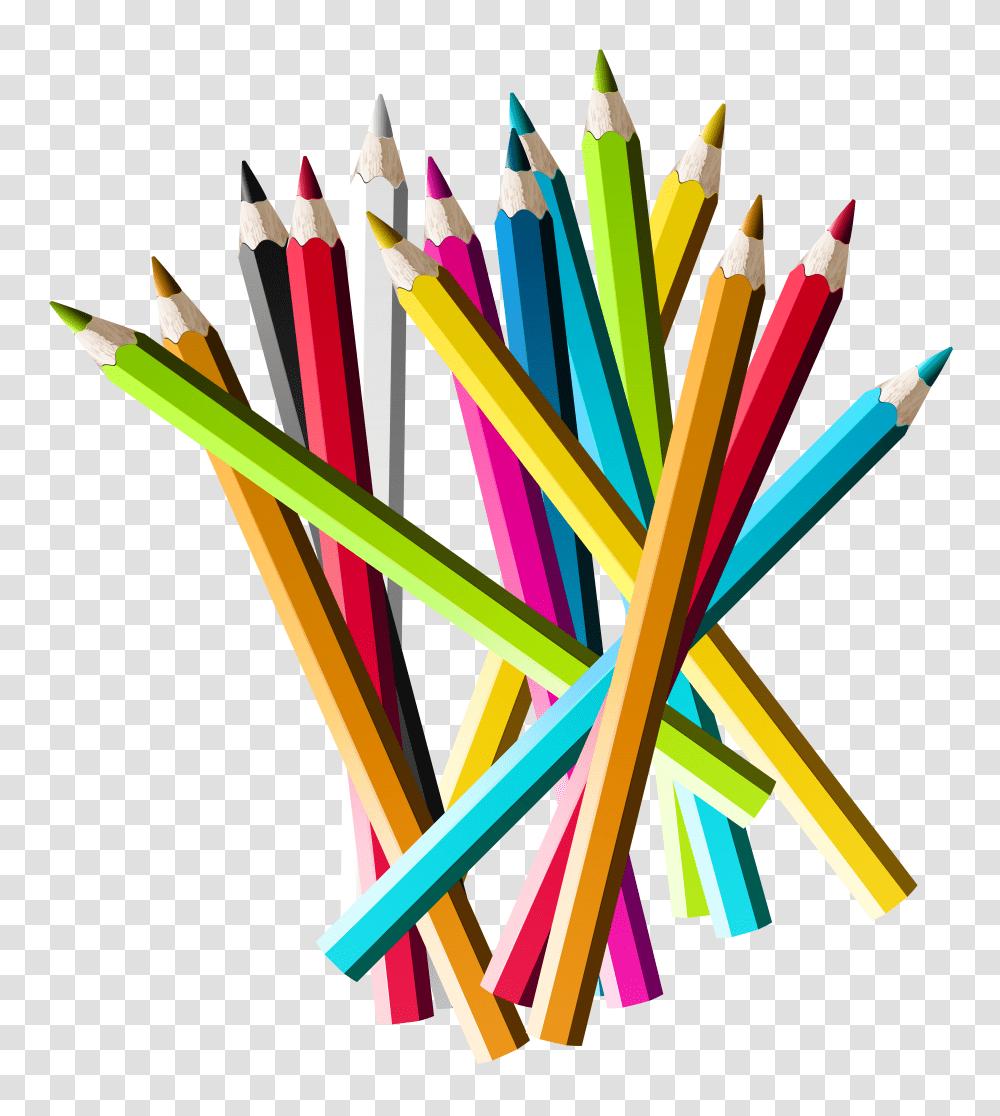 Colorful Pencils Clipart Transparent Png