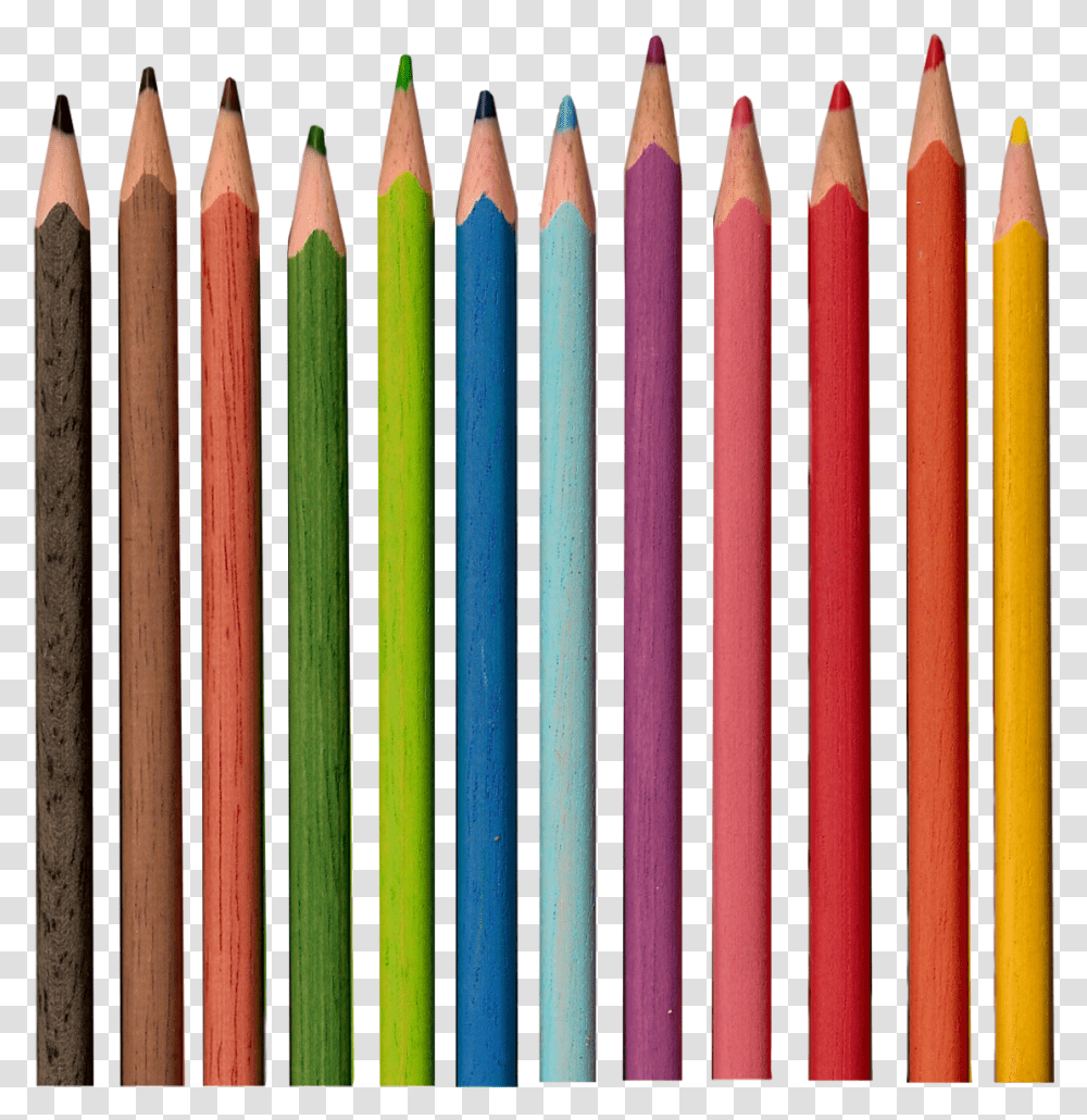 Colorful Pencils Image Prismacolor, Pattern, Crayon Transparent Png