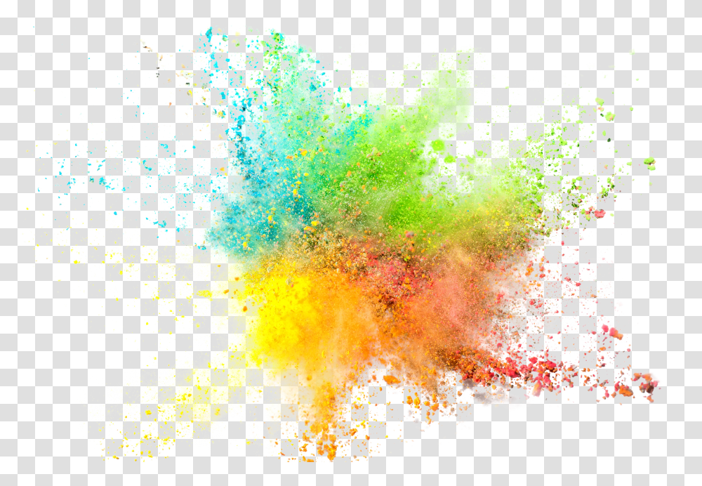 Colorful Powder Explosion Transparent Png