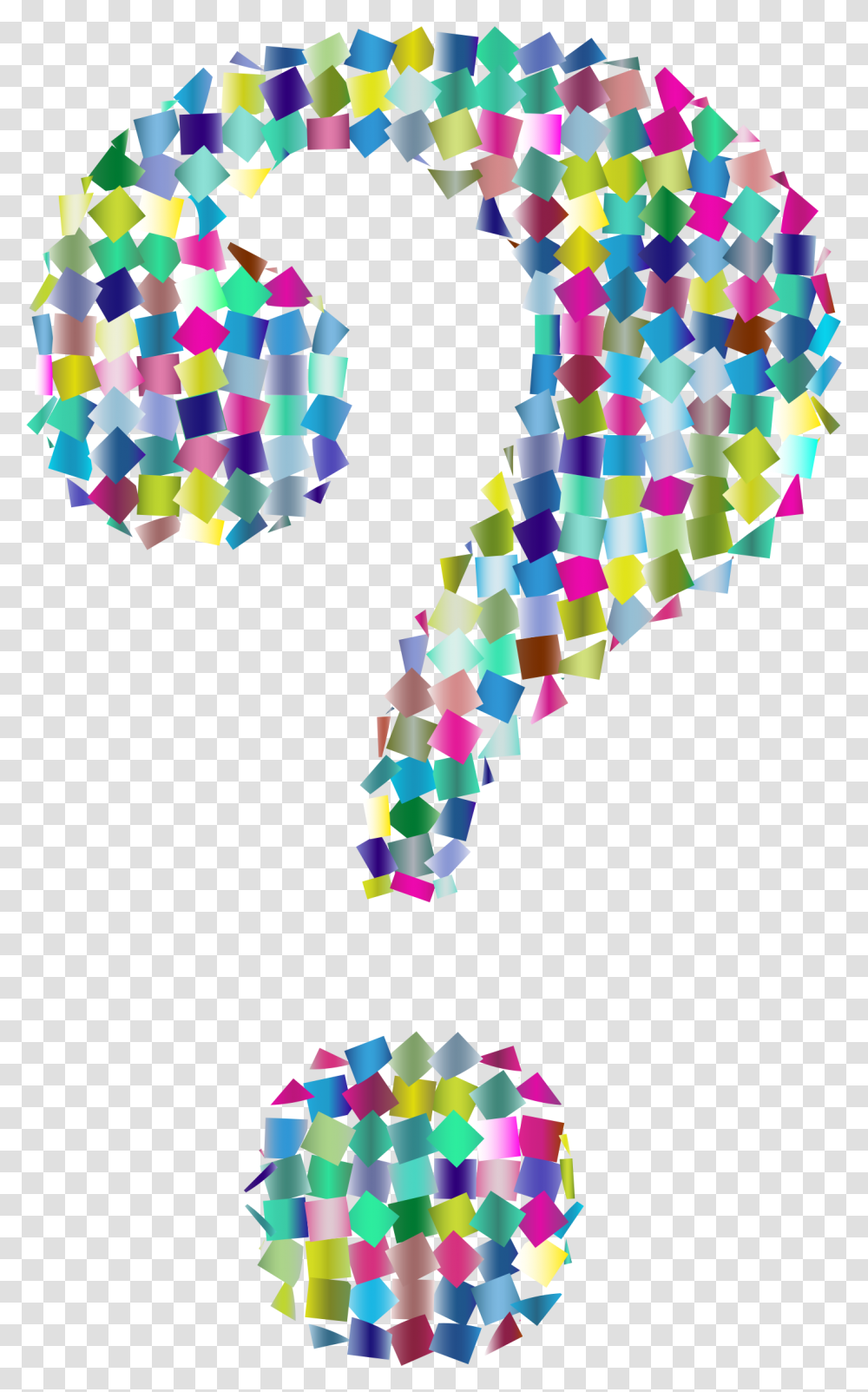 Colorful Question Mark, Crowd, Paper Transparent Png