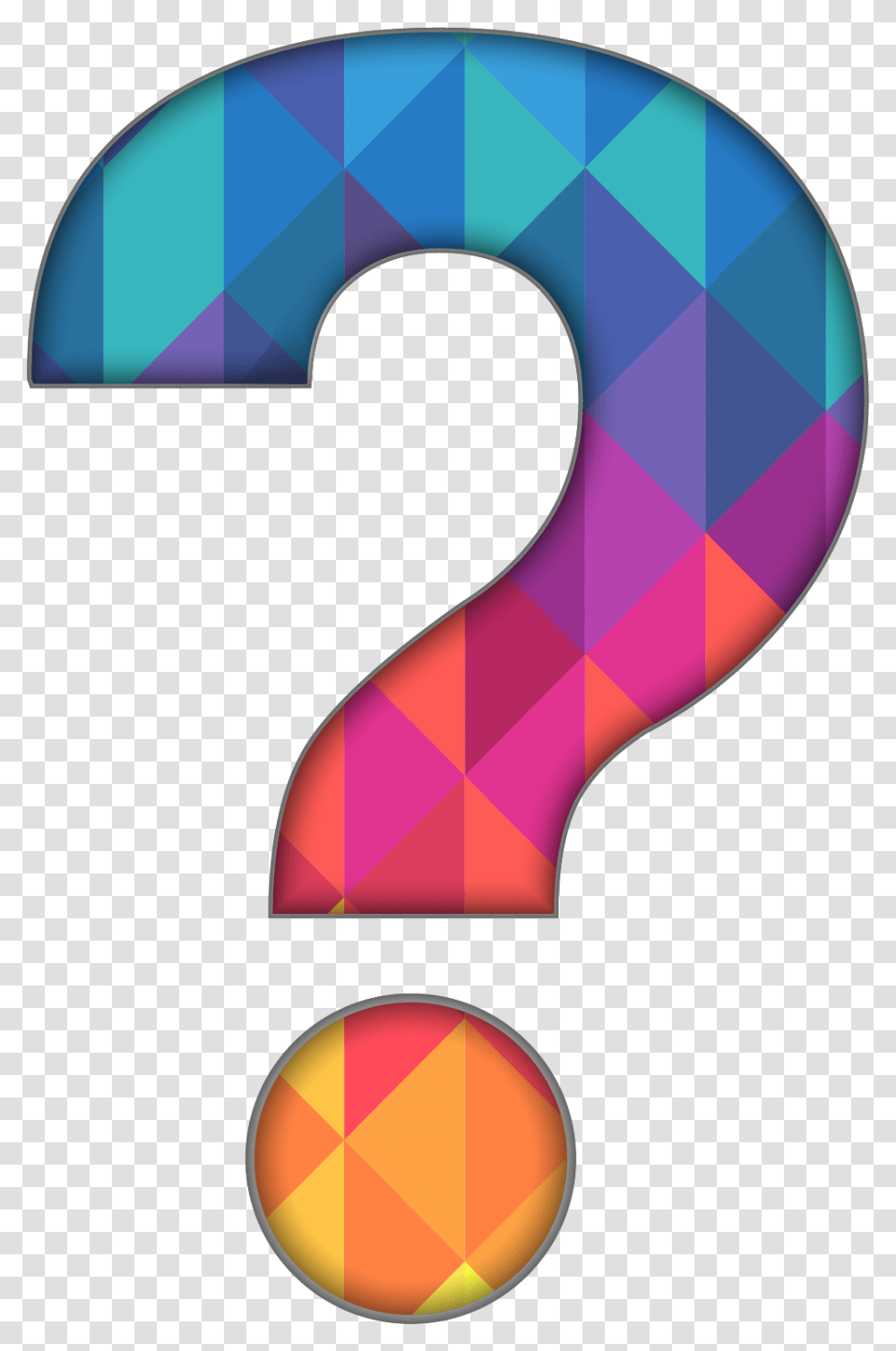 Colorful Question Mark, Number, Balloon Transparent Png