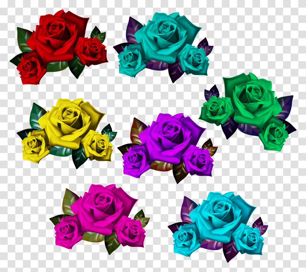 Colorful Romeo Juliet Bouquet Of Roses Frame Clipart Clip Art Transparent Png