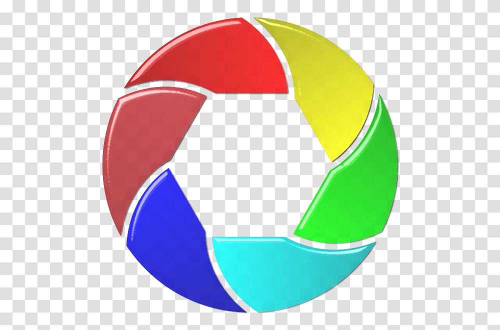 Colorful Shutter Icon Enhanced Color Camera Lens, Ball, Team Sport, Sports, Soccer Ball Transparent Png