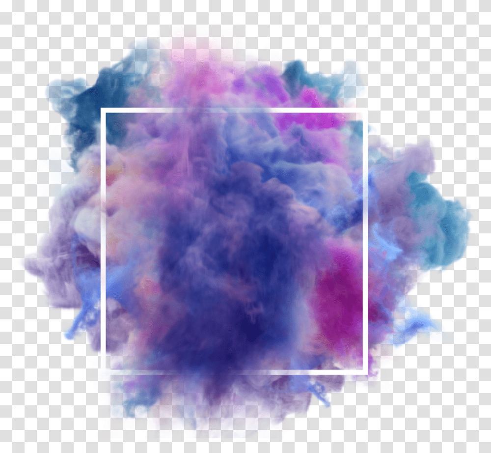 Colorful Smoke Colorfulsmoke Colorsmoke Bluesmoke Color Smoke Effect, Ornament, Pattern, Purple, Fractal Transparent Png