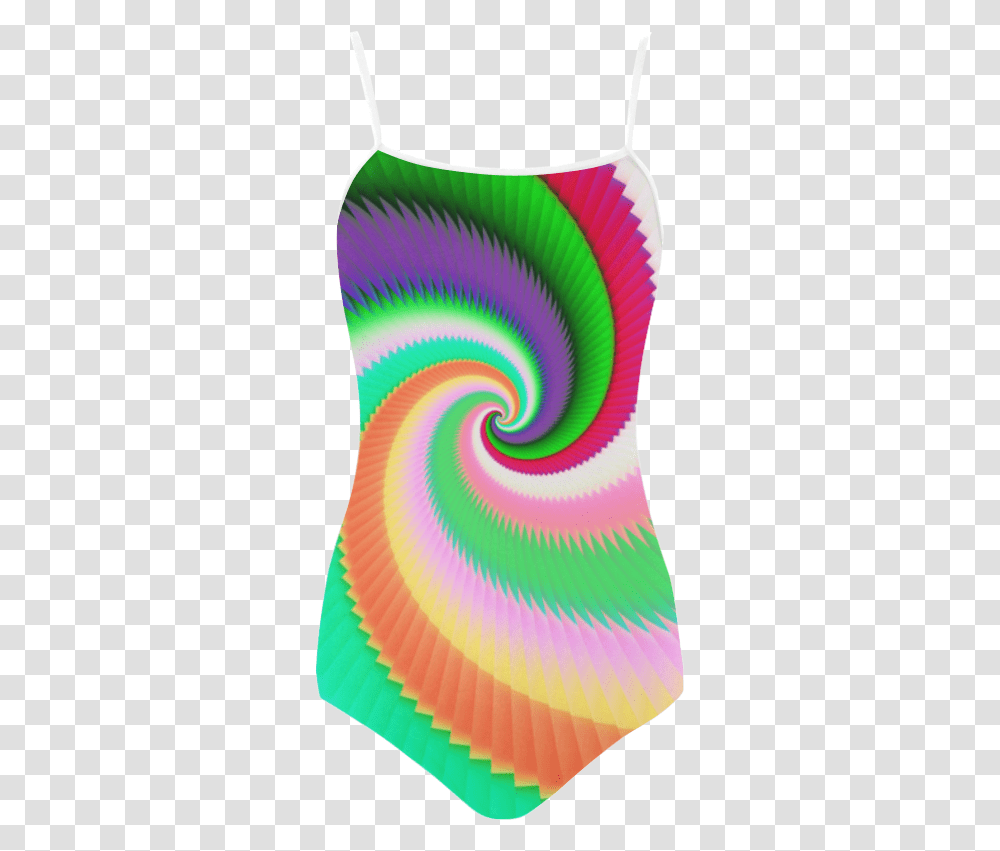 Colorful Spiral Dragon Scales Strap Swimsuit Graphic Design, Dye, Rug, Pattern, Coil Transparent Png
