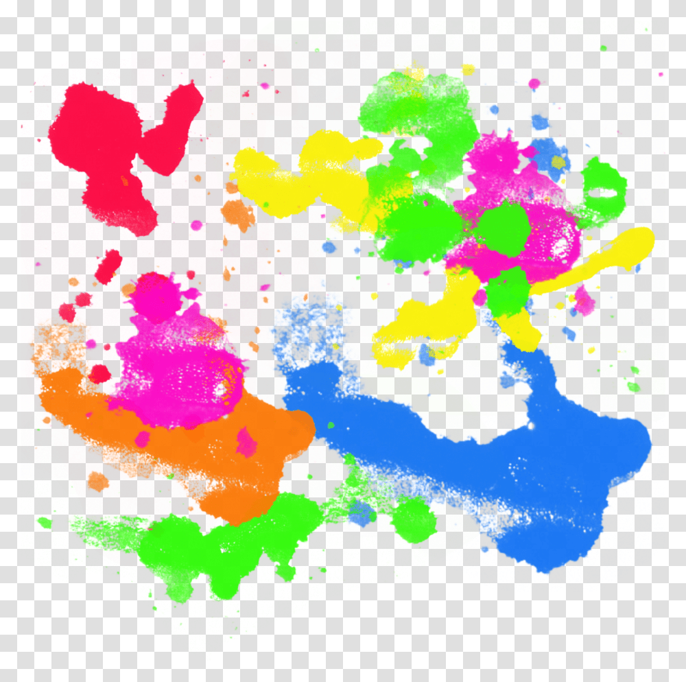 Colorful Splatter Color Splash Full Transparent Png