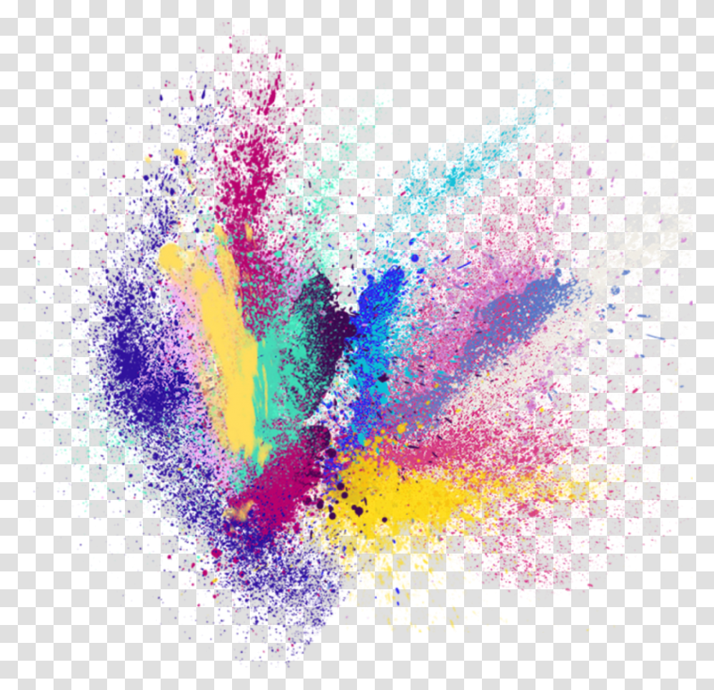 Colorful Splatter Picsart Splash, Light, Pattern, Ornament, Purple Transparent Png