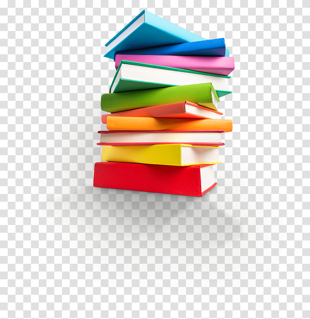 Colorful Stacked Books, File Binder, File Folder, Paper Transparent Png