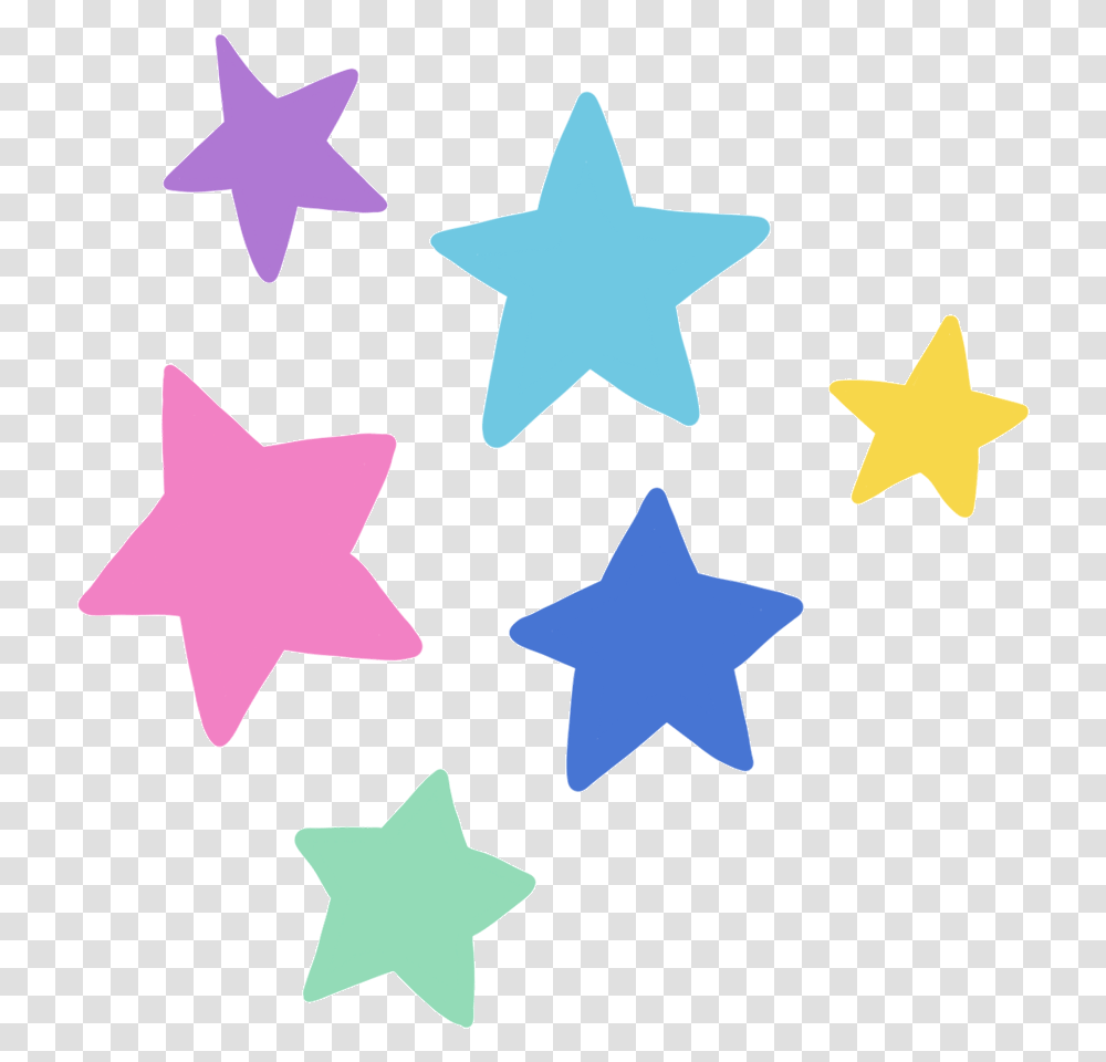 Colorful Star Gif, Star Symbol, Cross Transparent Png
