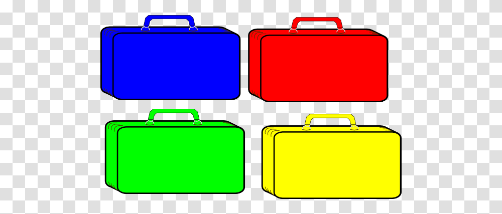 Colorful Suitcases Clip Arts Download, Briefcase, Bag, First Aid, File Folder Transparent Png