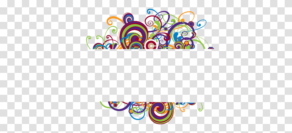 Colorful Swirl Border, Flyer, Poster Transparent Png