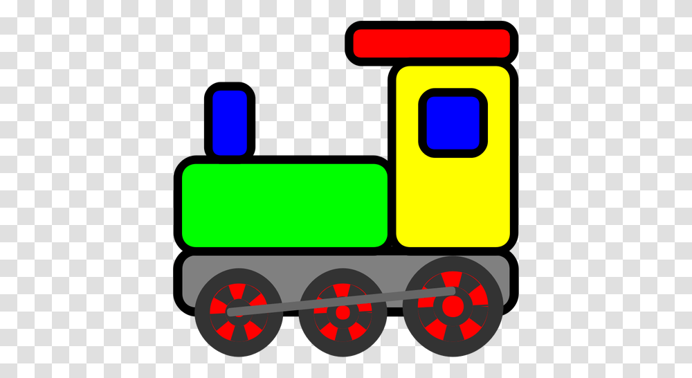Colorful Toy Train Vector Clip Art, Pac Man, Vehicle, Transportation Transparent Png