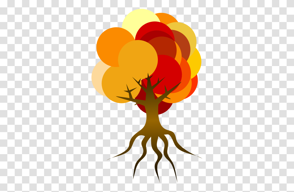 Colorful Tree Fall Clip Arts Download, Plant, Root, Fire Transparent Png