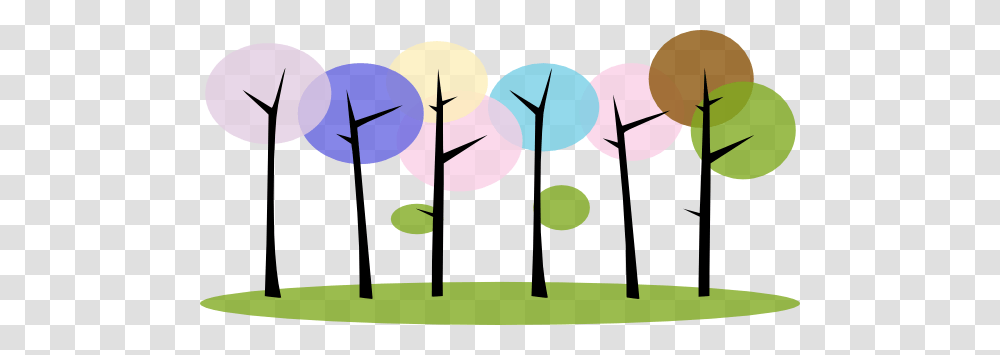 Colorful Trees Clip Art, Modern Art, Weapon Transparent Png