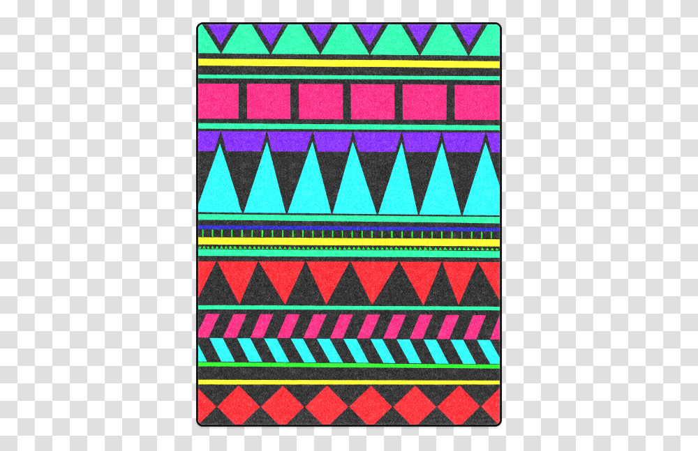 Colorful Tribal Pattern Blanket 50 X60 Triangle, Rug, Label, Modern Art Transparent Png
