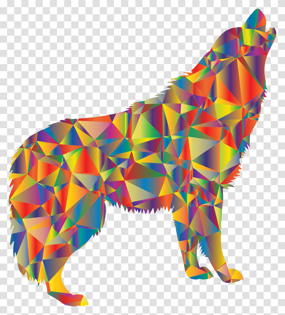 Colorful Wolf, Balloon, Mammal, Animal Transparent Png