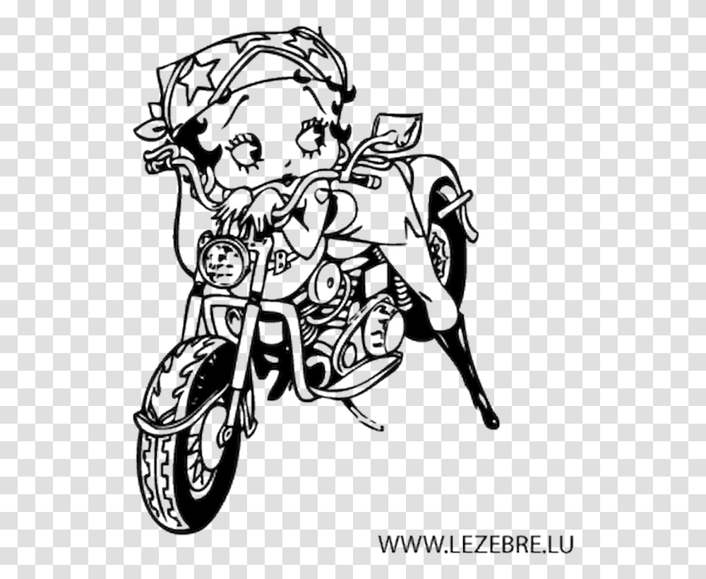 Coloring Book Girl Motorcycle, Doodle, Drawing Transparent Png