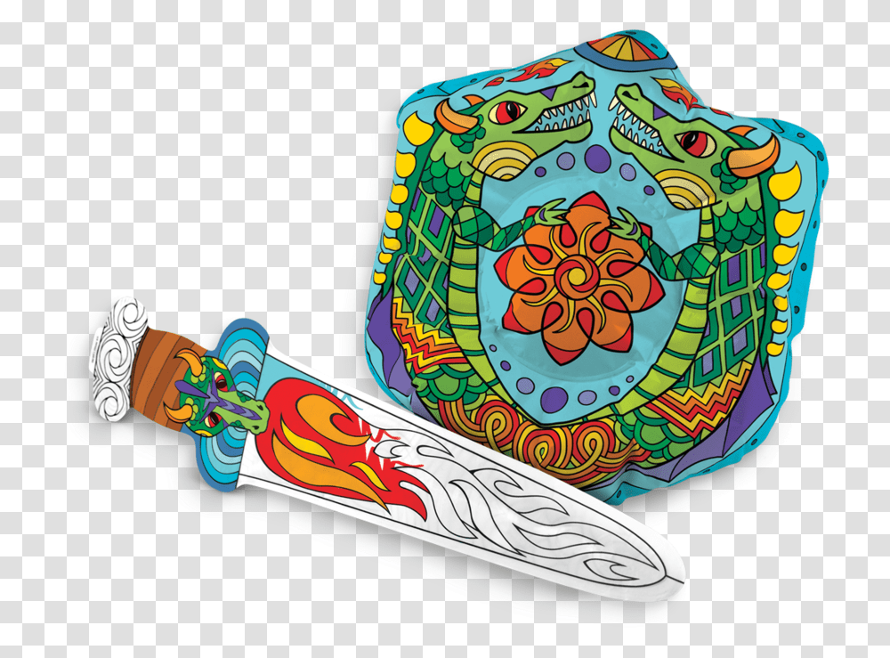 Coloring Book, Meal, Food, Dish, Weapon Transparent Png