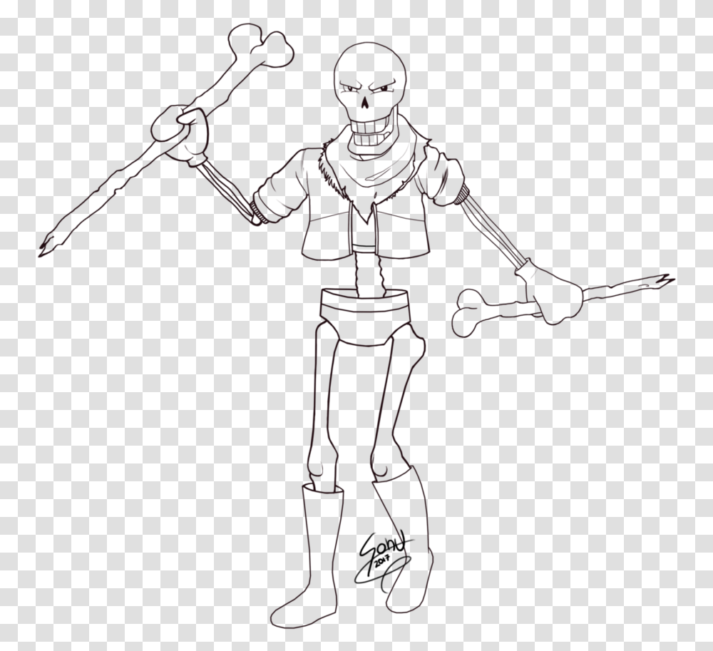 Coloring Book World Underswap Papyrus Coloring Pages, Person, Human, Ninja, People Transparent Png