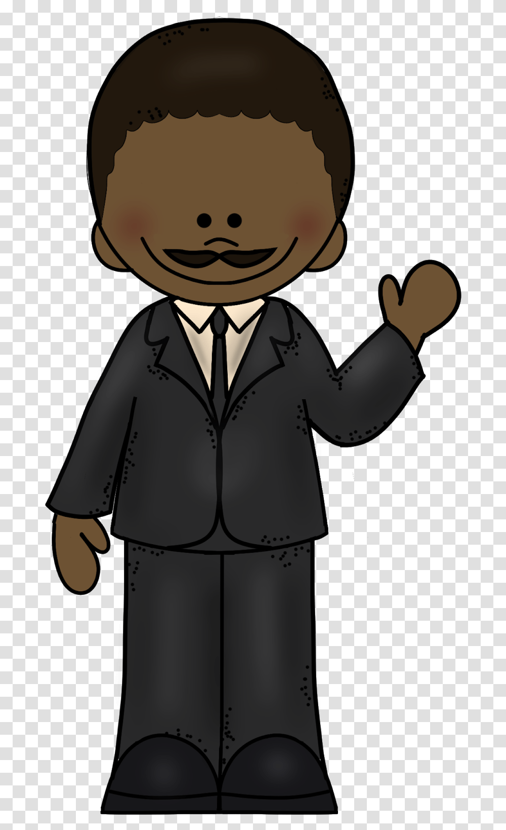 Coloring By Number Of Martin Luther King Jr, Person, Suit, Overcoat Transparent Png