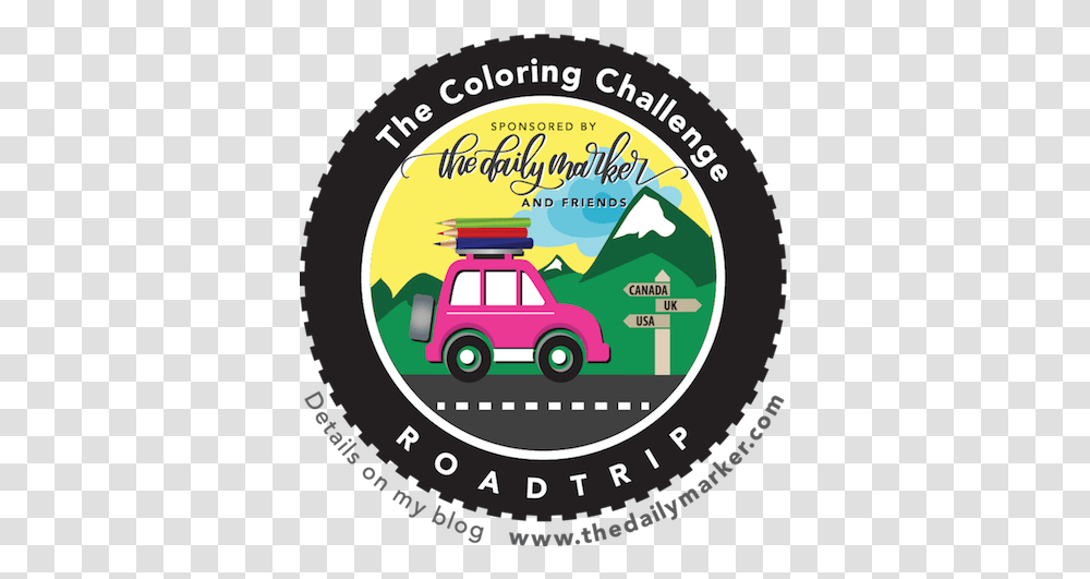 Coloring Challenge Road Trip Language, Transportation, Vehicle, Label, Text Transparent Png