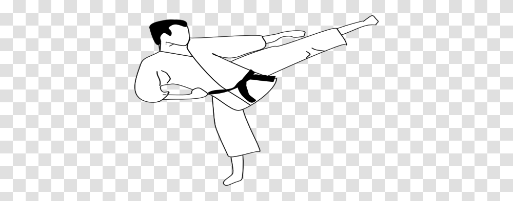 Coloring Karate Kick, Paper, Drawing Transparent Png