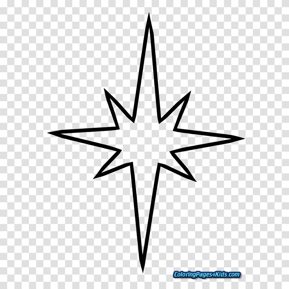 Coloring Pages Clipart Star Star For Christmas Tree Drawing, Star Symbol, Construction Crane, Bow Transparent Png