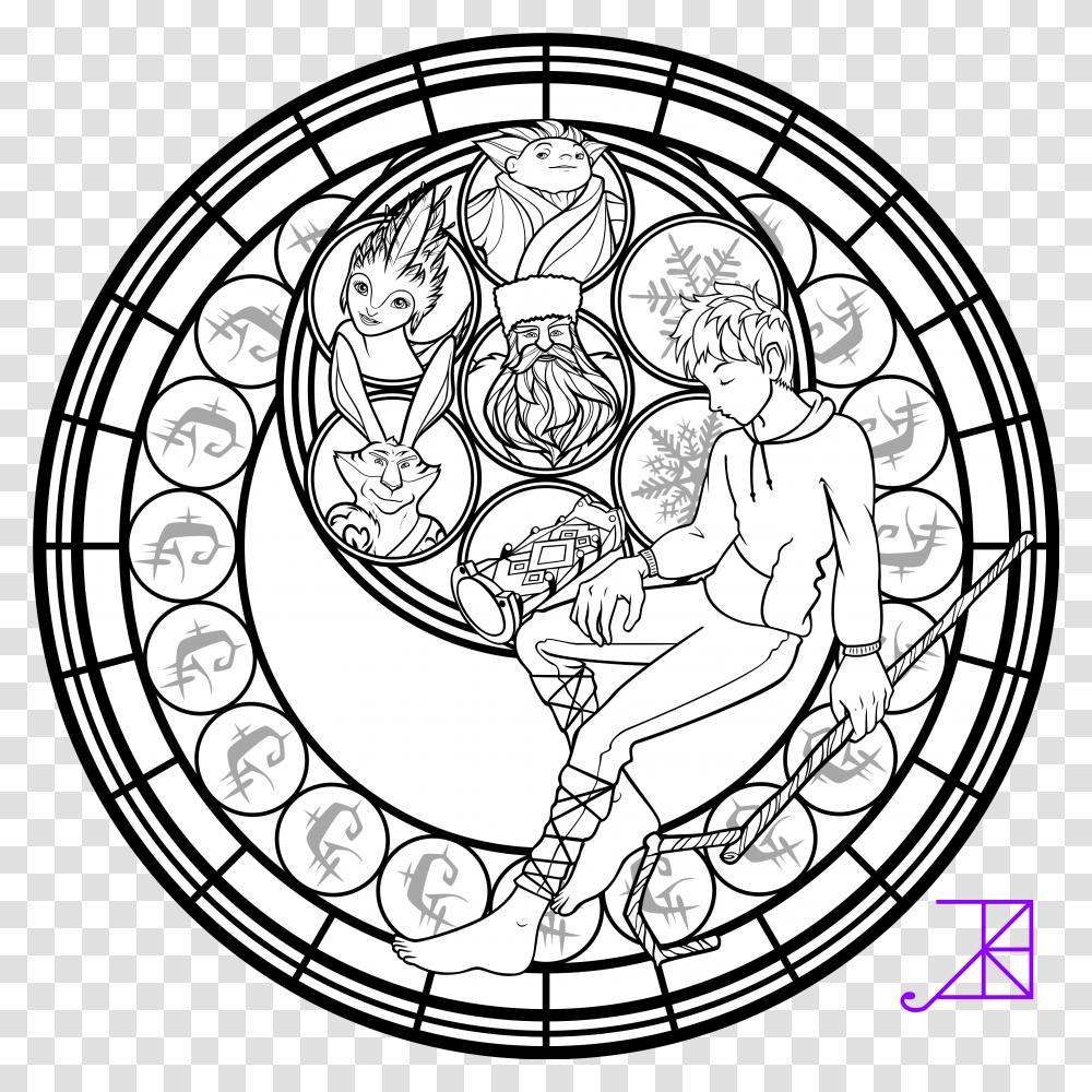 Coloring Pages Colorings Amalthea Stained Glass, Painting, Rug Transparent Png