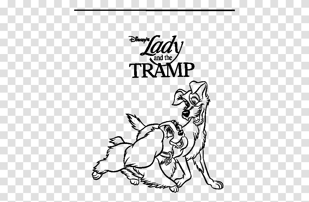 Coloring Pages Of Disney Lady And The Tramp, Gray, World Of Warcraft Transparent Png