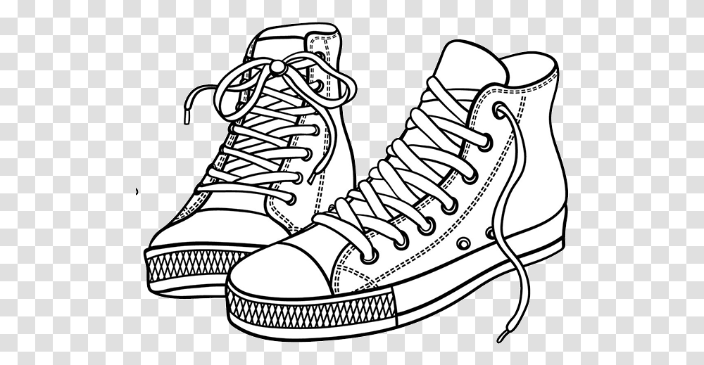 Coloring Shoes High Tops Red Shoes Clip Art, Apparel, Footwear, Boot Transparent Png