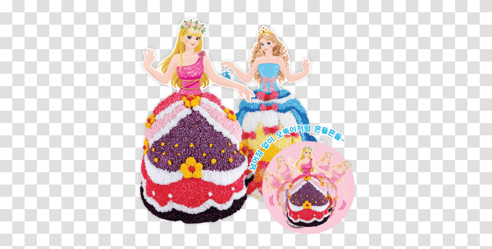 Colorloon Girly, Cake, Dessert, Food, Doll Transparent Png